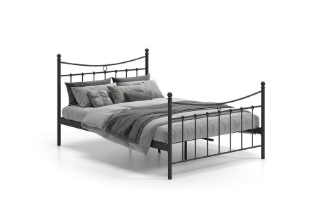 Bed Molly Zwart 140x200cm