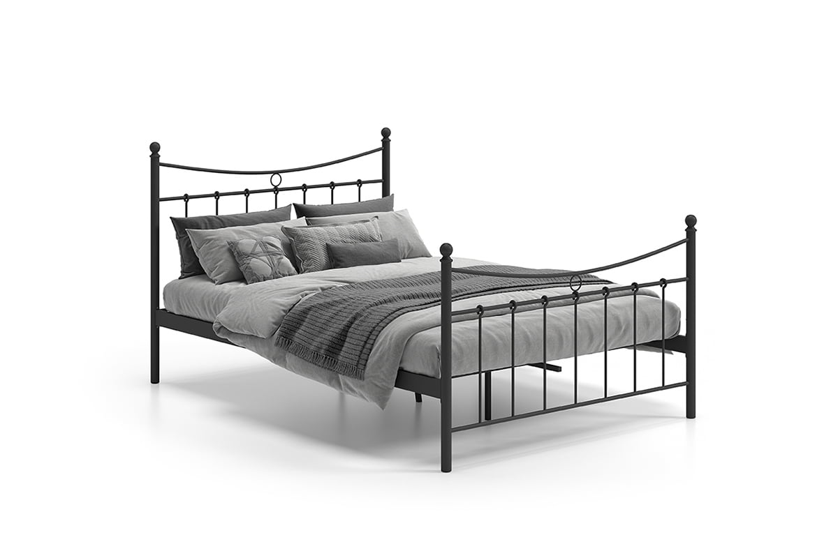 Bed Molly Zwart 140x200cm