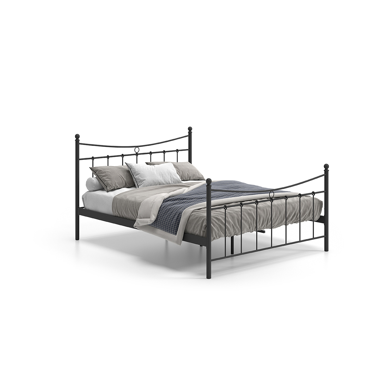 Bed Molly Zwart 160x200cm