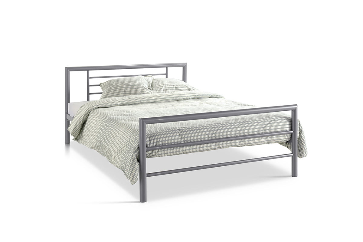 Bed Patrick Grijs 140x200cm