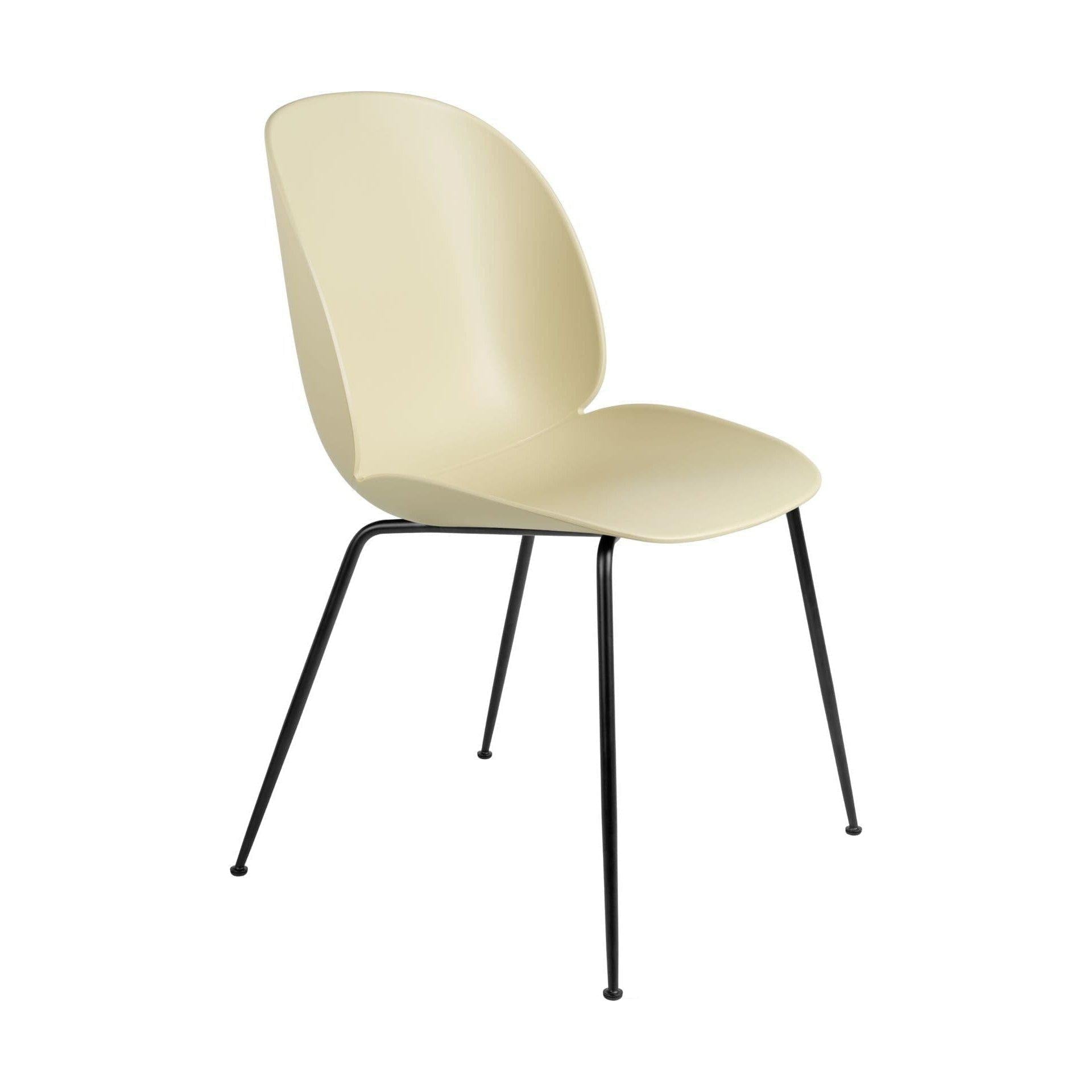 Gubi Beetle eetkamerstoel zwart staal Pastel Green