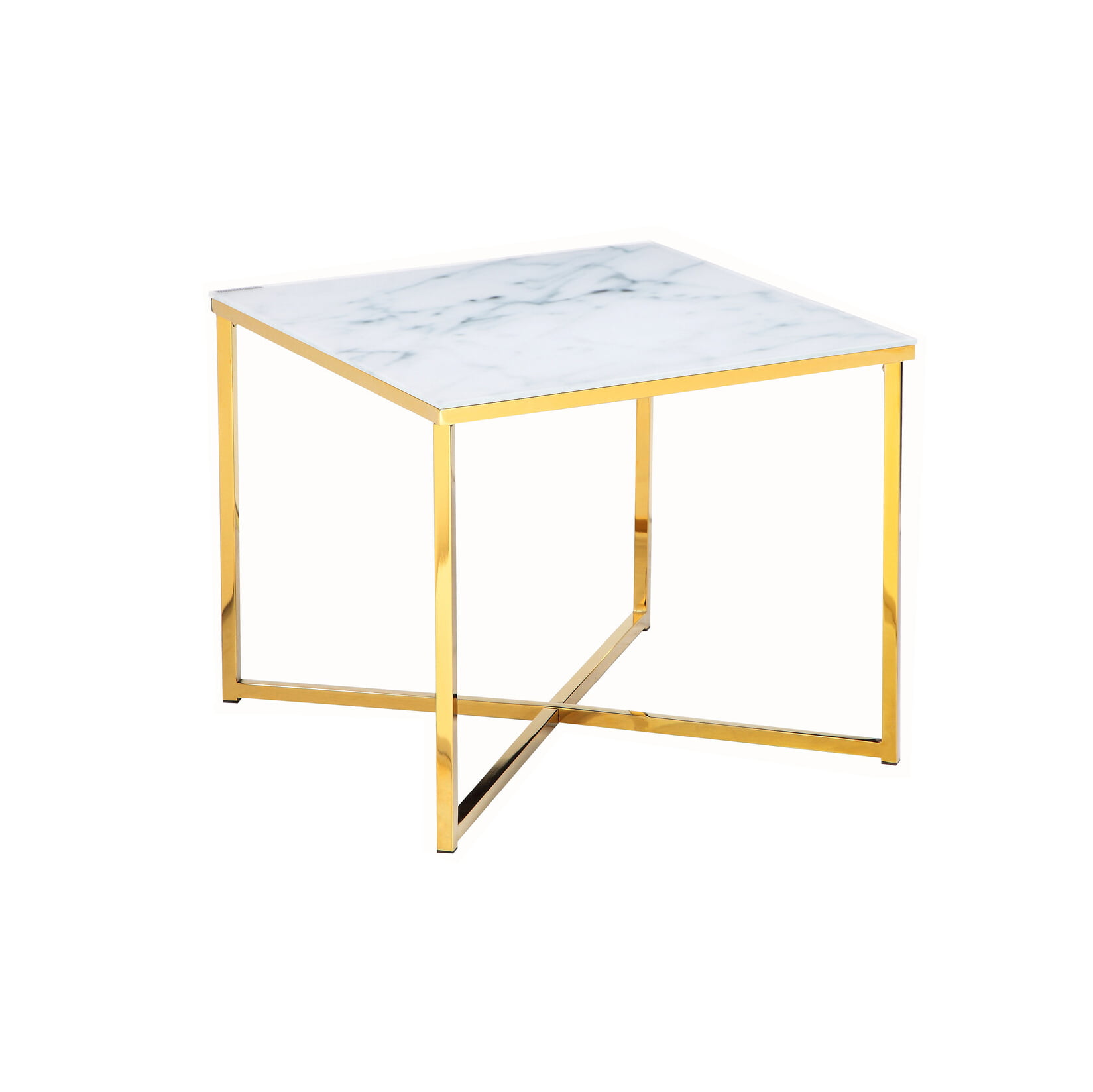 Bijzettafel Zaar Wit-Goud