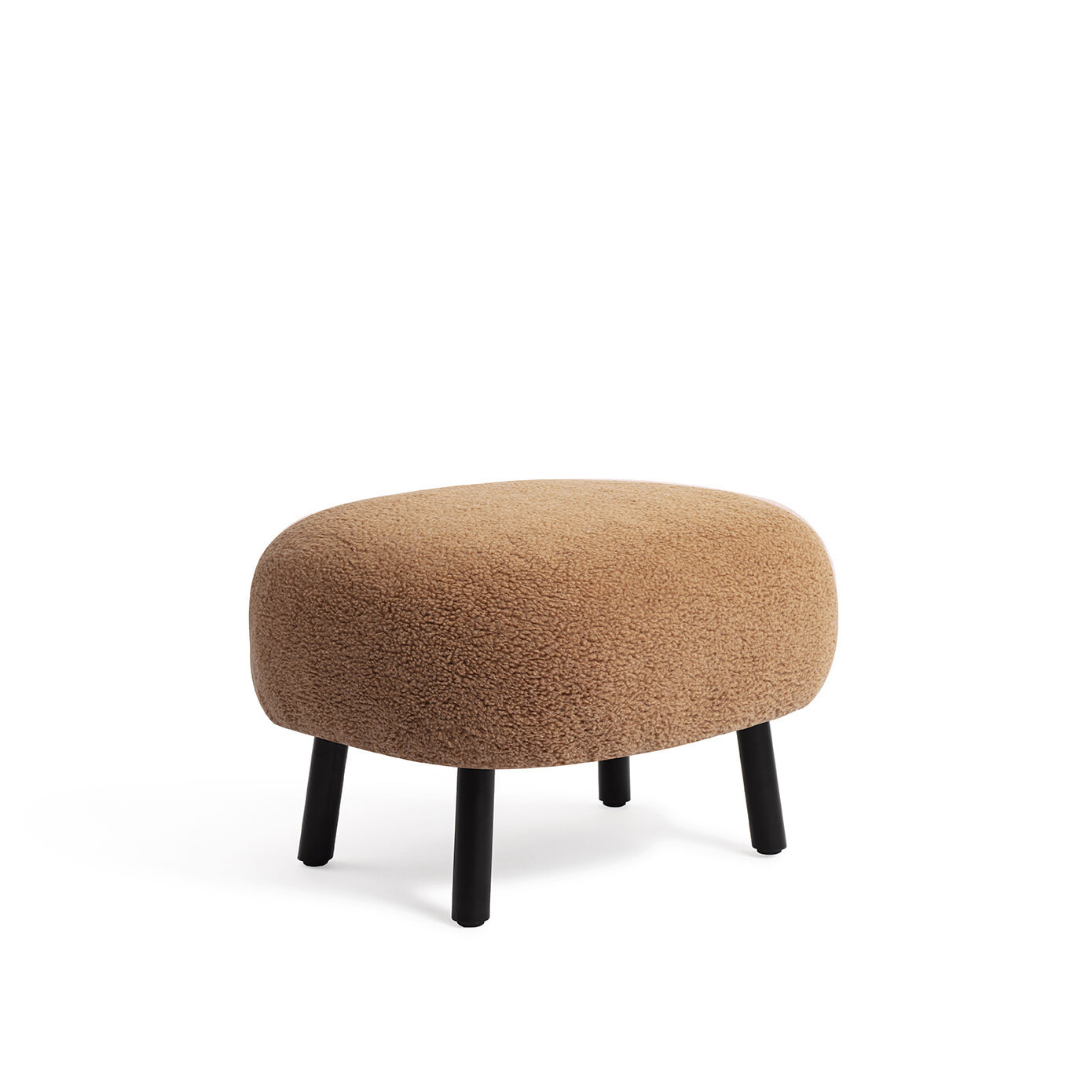 Jesper Home Hocker 'Kita' Teddy, kleur Caramel