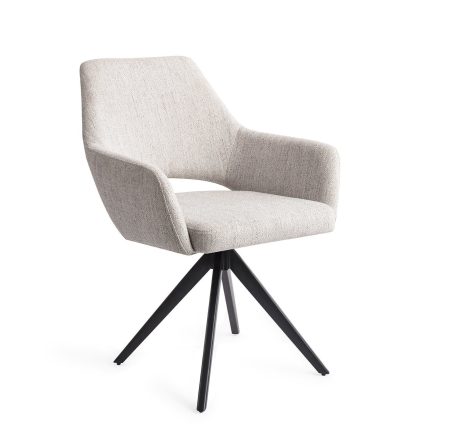 Jesper Home Eetkamerstoel 'Yanai' Turn Black, Draaibaar, kleur Pigeon