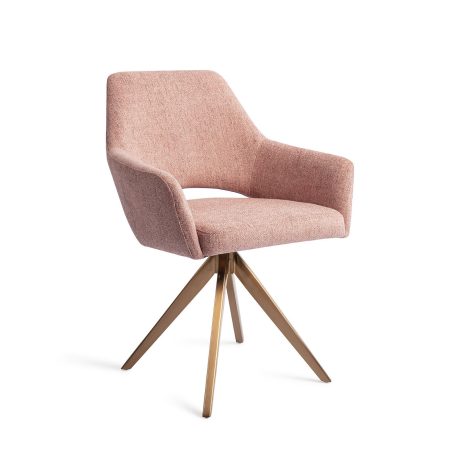 Jesper Home Eetkamerstoel 'Yanai' Turn Rose, kleur Pink Punch