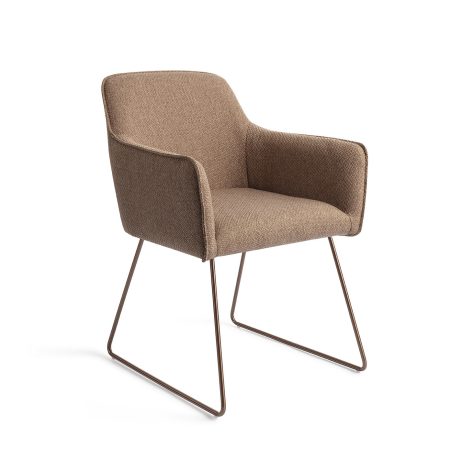 Jesper Home Eetkamerstoel 'Hofu' Slide Rose, kleur French Toast