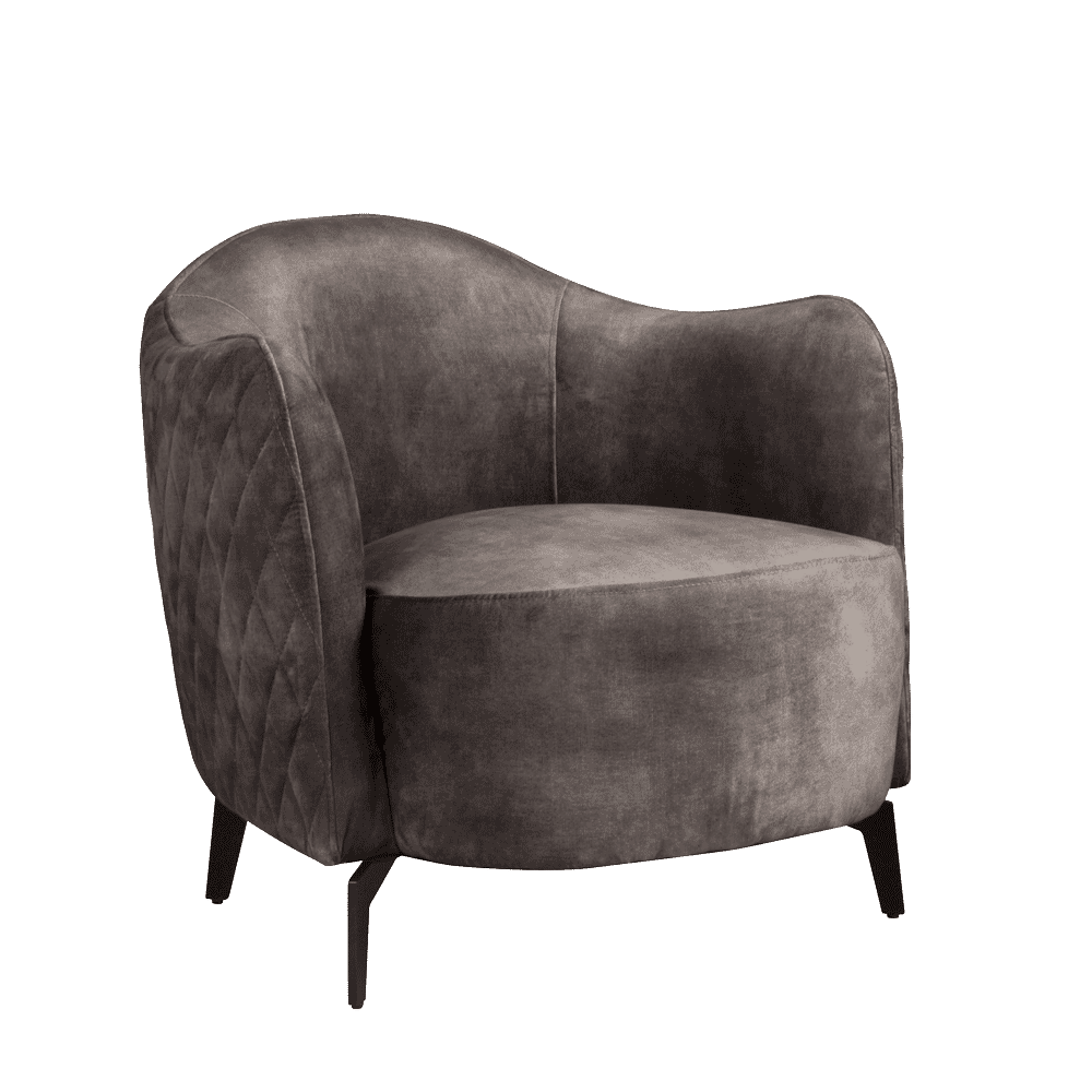 Tower Living Fauteuil 'Bondo', kleur donker grijs