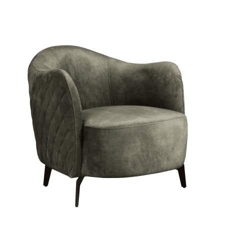 Tower Living Fauteuil 'Bondo', kleur donker groen