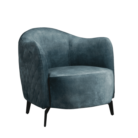 Tower Living Fauteuil 'Bondo', kleur blauw