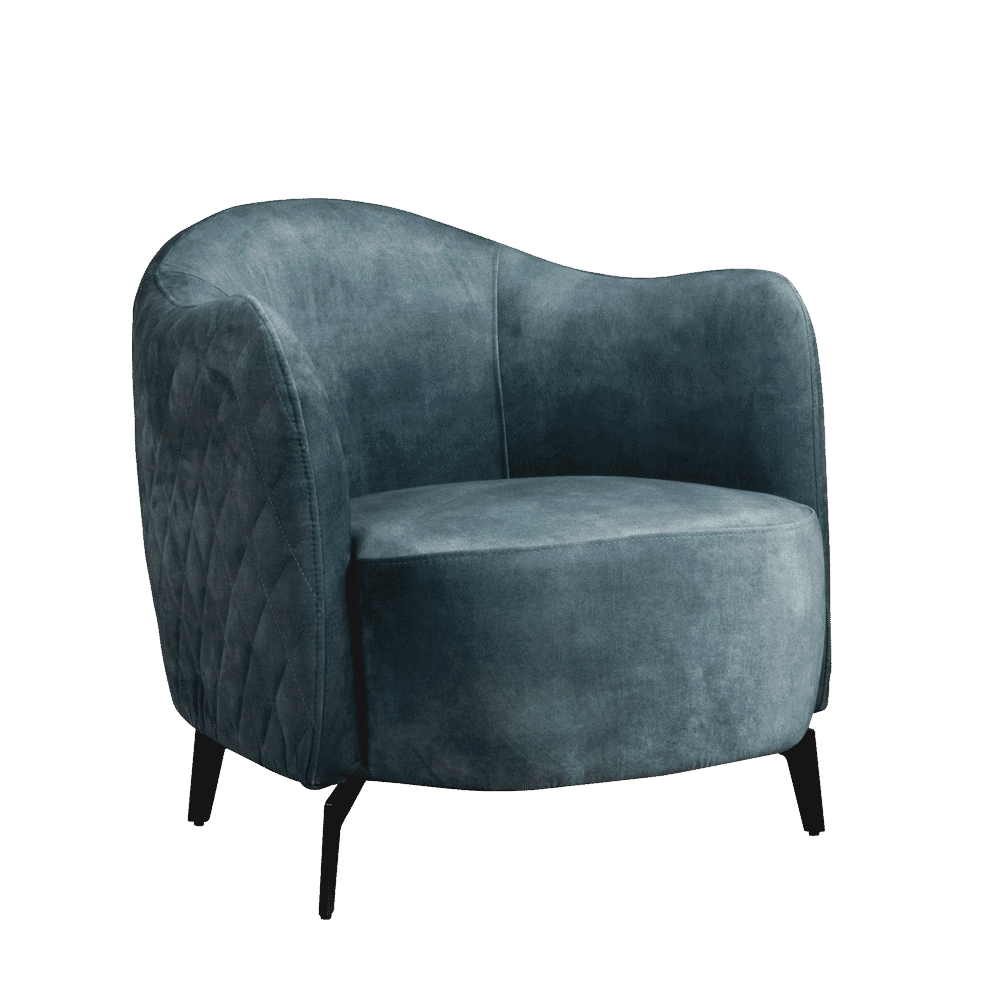 Tower Living Fauteuil 'Bondo', kleur blauw