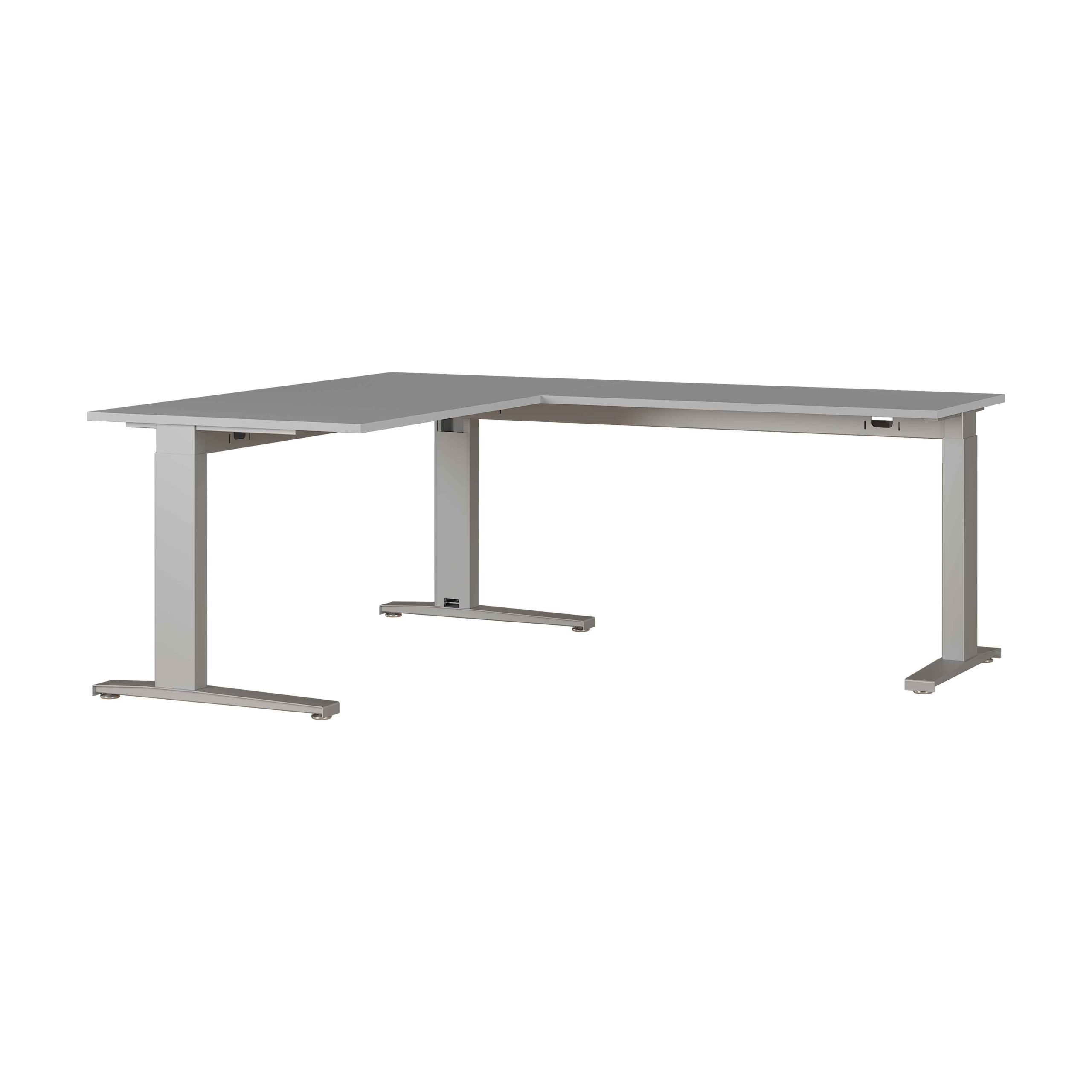 Hoekbureau Ergonoma Lichtgrijs