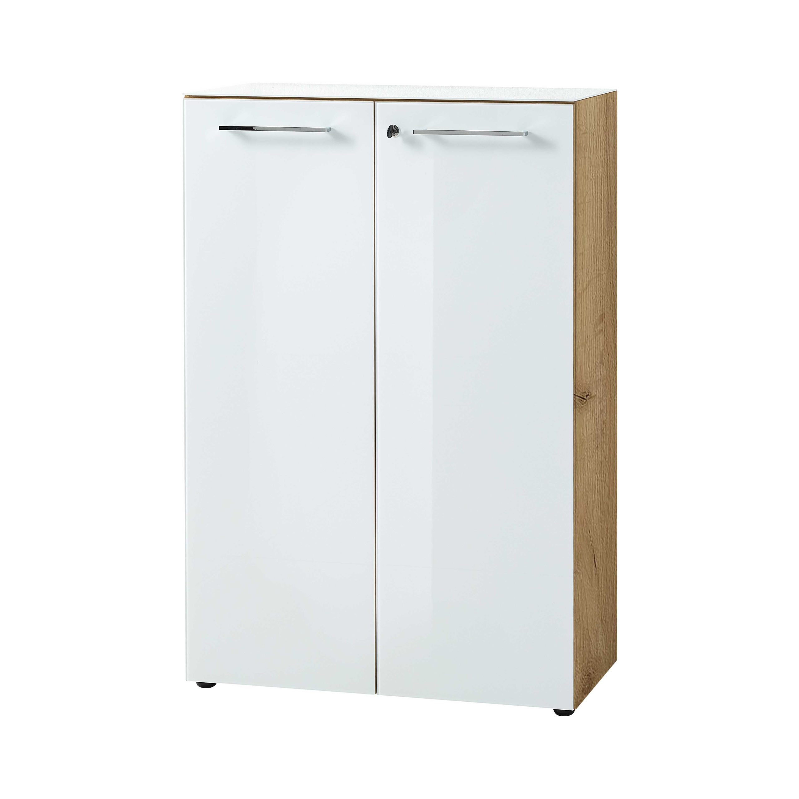 Lage dichte kantoorkast Destin Eiken