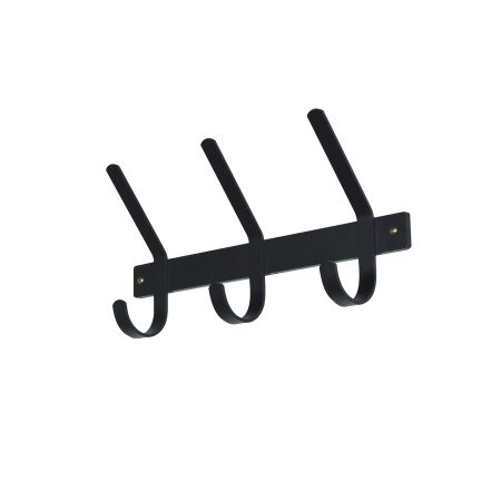 Kapstok Gilbert Zwart 3-haaks