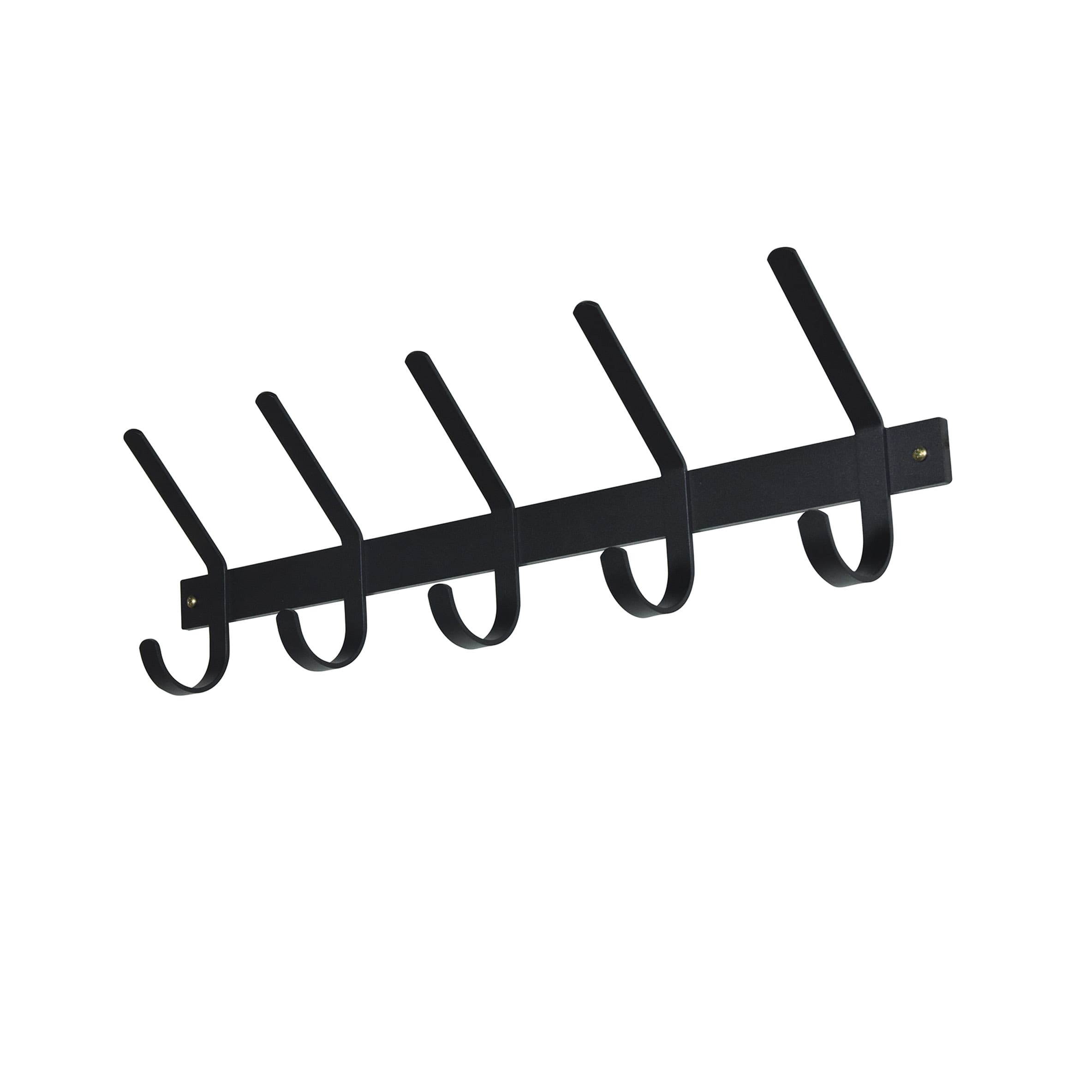 Kapstok Gilbert Zwart 5-haaks