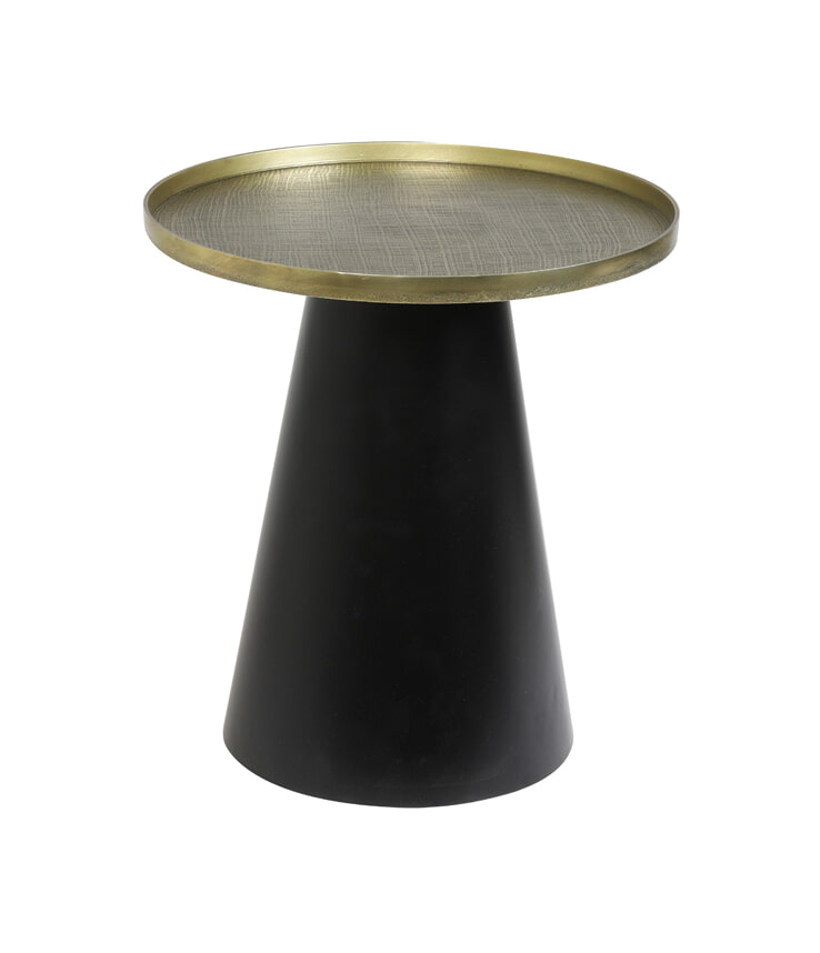 Light & Living Bijzettafel 'Popeta' Ø50cm, kleur Antiek Brons