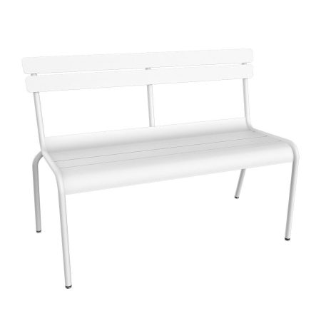 Fermob Luxembourg tuinbank met rugleuning Cotton white