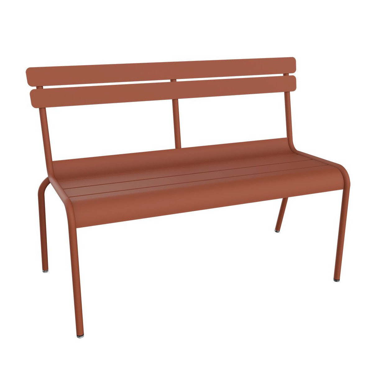Fermob Luxembourg tuinbank met rugleuning Red ochre