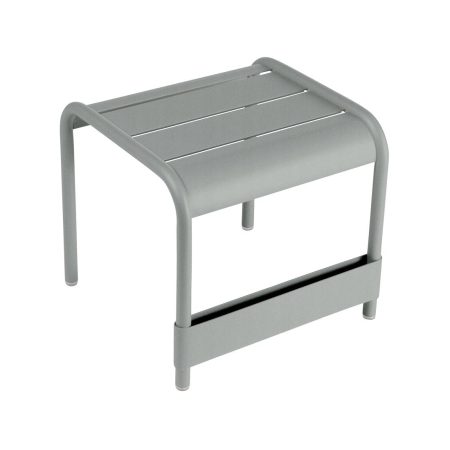 Fermob Luxembourg bijzettafel/voetenbank laag L44 x B42 cm Lapilli grey