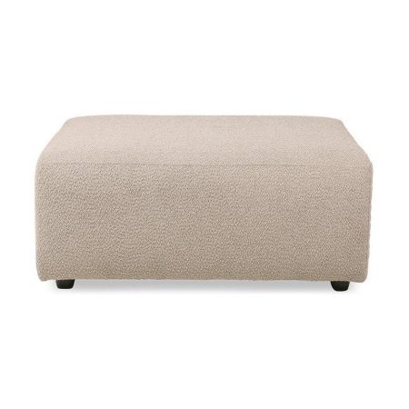 HKliving Jax bank Hocker Boucle Taupe