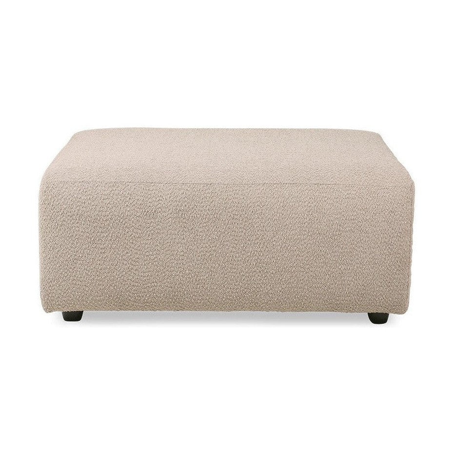 HKliving Jax bank Hocker Boucle Taupe