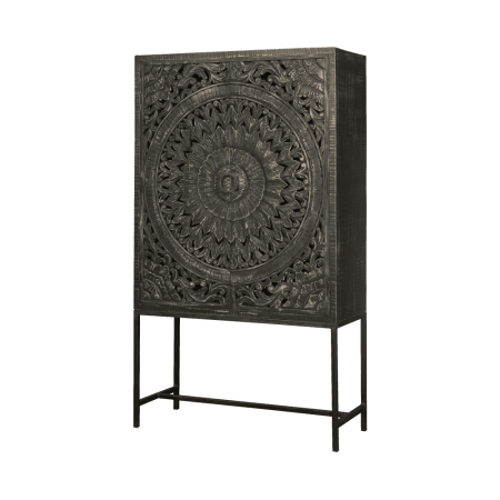 RENEW Opbergkast 'Casina' kleur Zwart