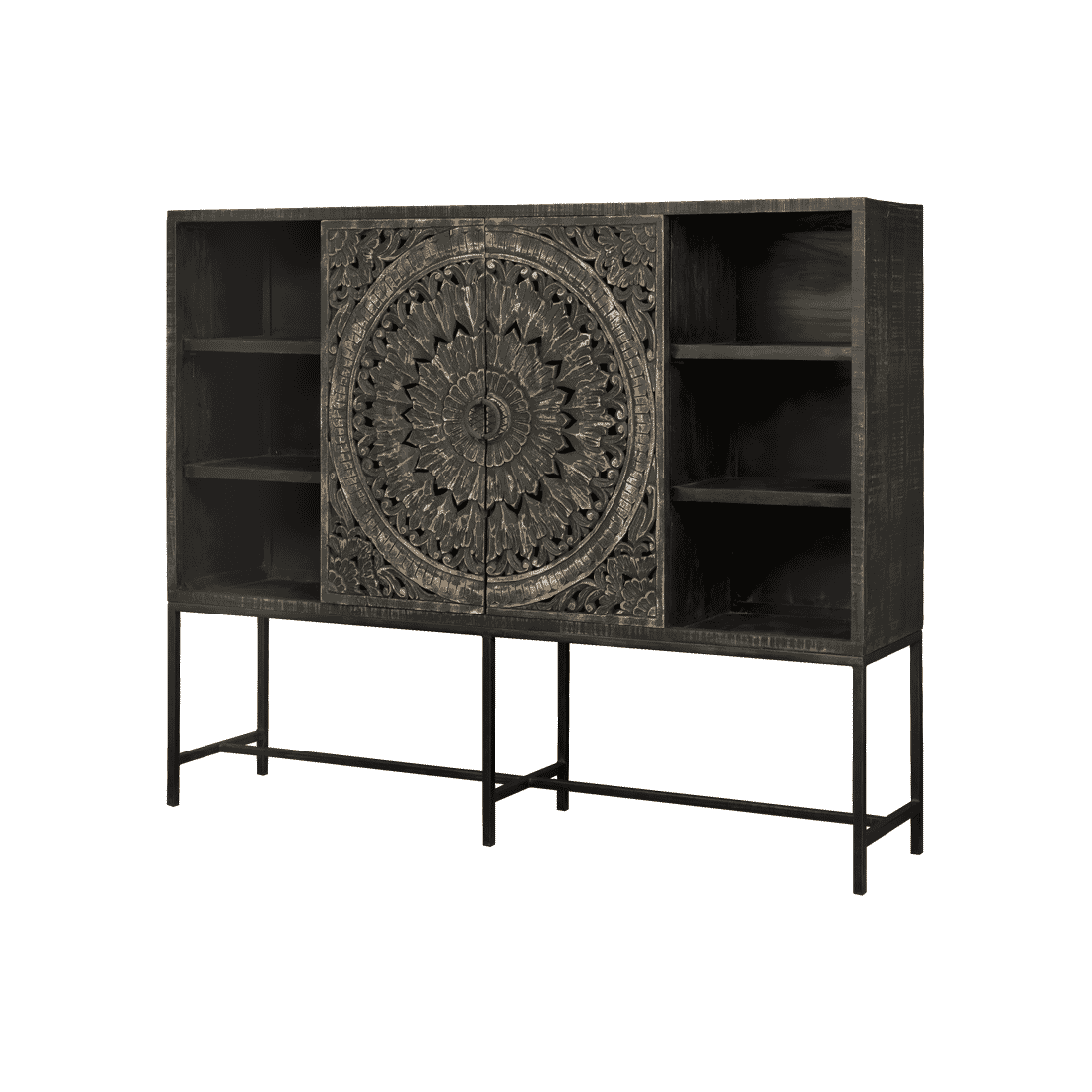 RENEW Dressoir 'Casina' kleur Zwart, 200cm