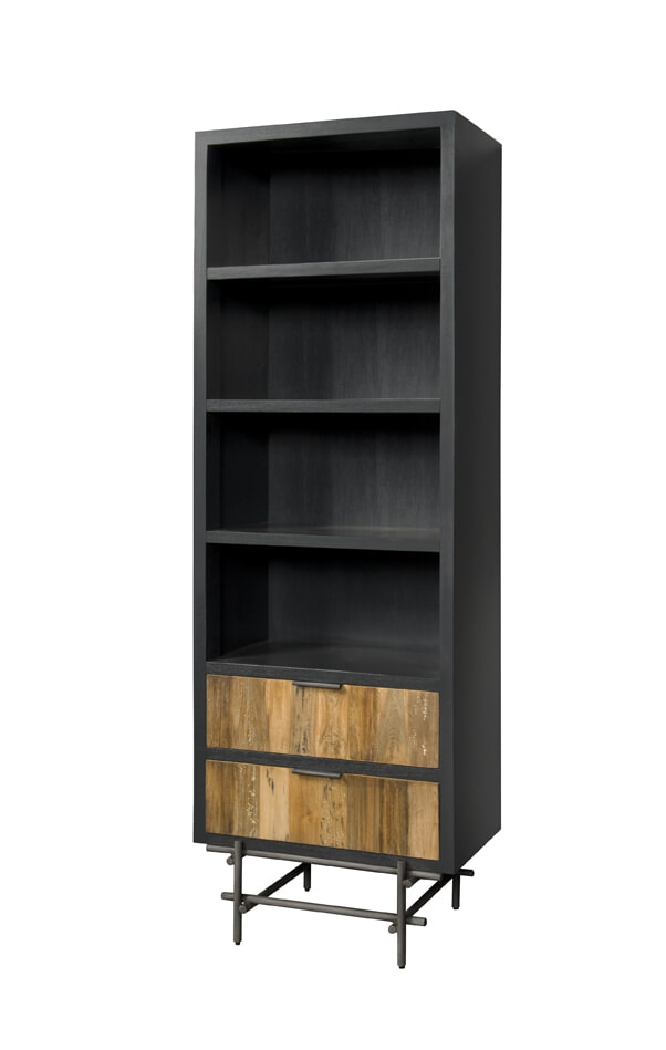 Tower Living Boekenkast 'Pesaro' Teakhout, 199 x 65cm