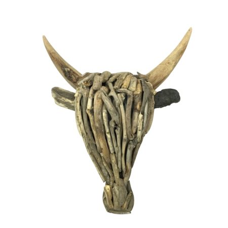 Houten Bull Medium wandlamp