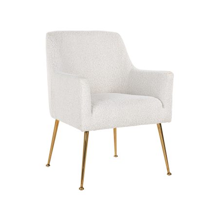 Richmond Eetkamerstoel 'Harper' Bouclé, kleur Wit