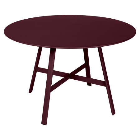 Fermob So'o tuintafel Ø 117 cm Black cherry