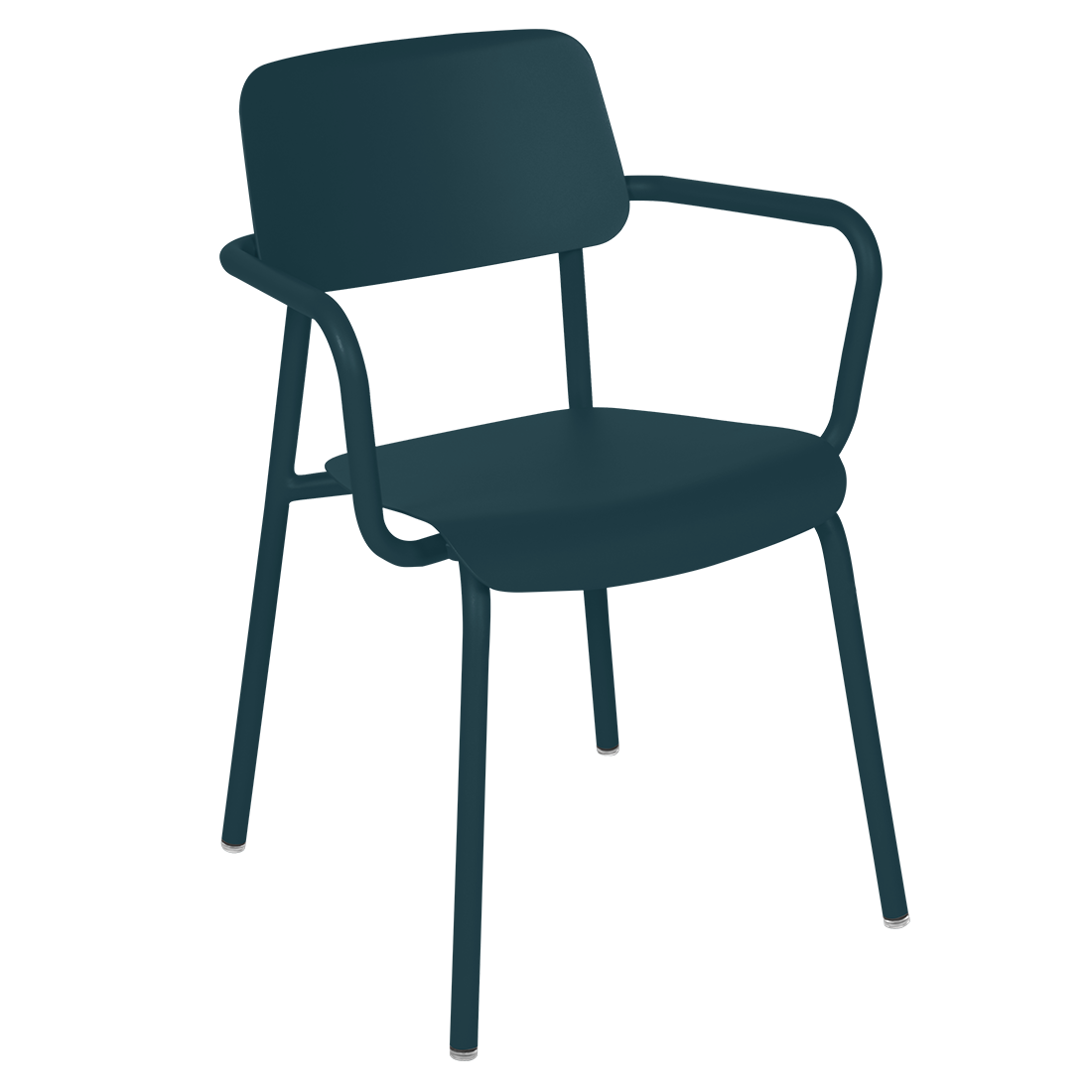 Fermob Studie tuinstoel met arm Acapulco blue