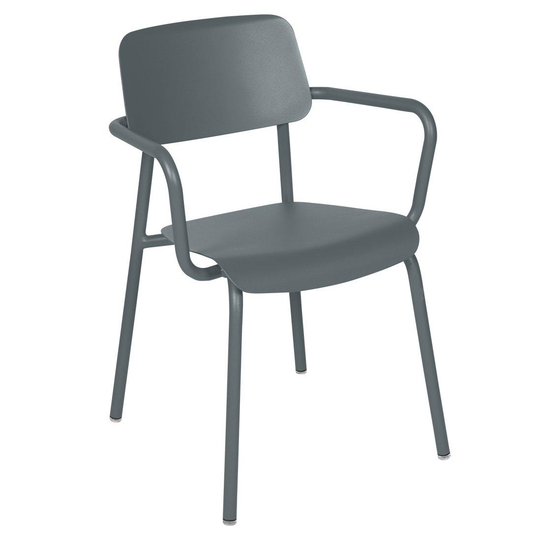 Fermob Studie tuinstoel met arm Storm grey
