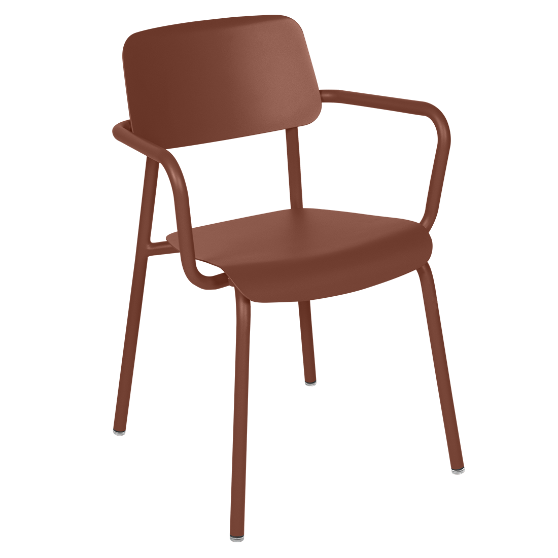 Fermob Studie tuinstoel met arm Red ochre