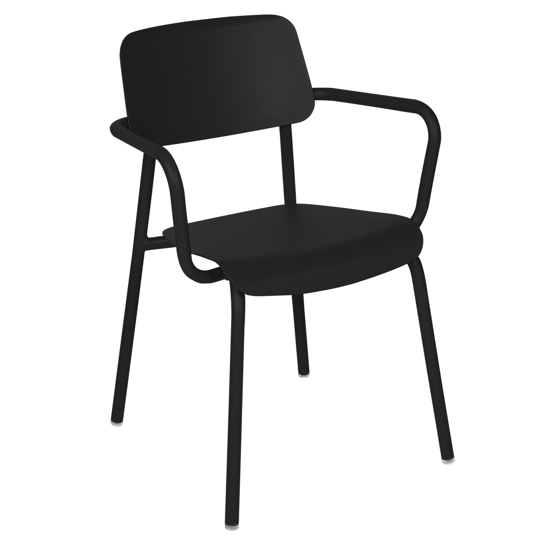 Fermob Studie tuinstoel met arm Liquorice