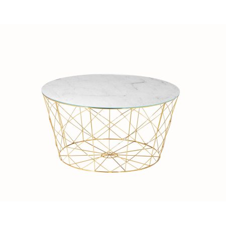 Salontafel Neva Goud-Wit