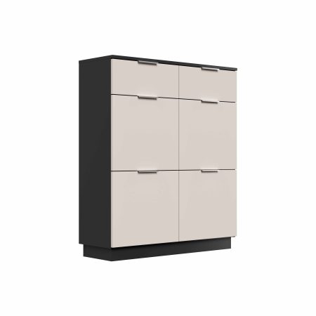 Schoenenkast Moon Creme 114 cm