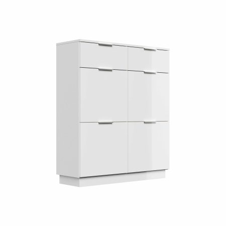 Schoenenkast Moon Hoogglans Wit 114 cm