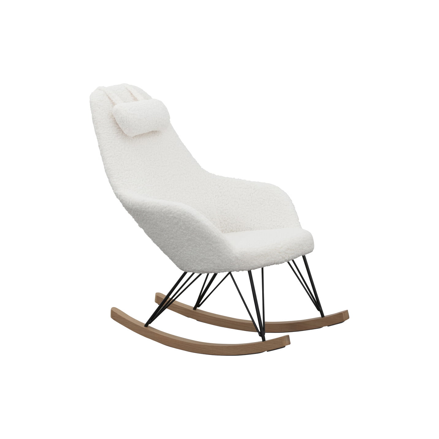 Schommelstoel Dani Wit Teddy