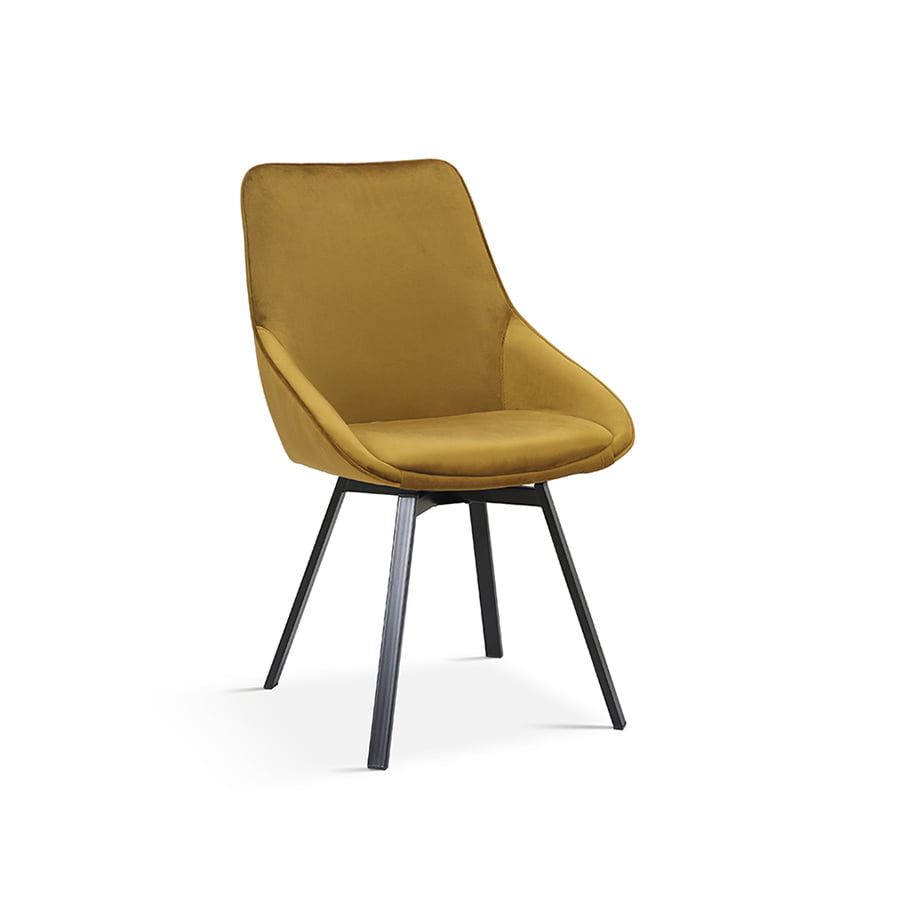 Stoel Eloise Goud Fluweel