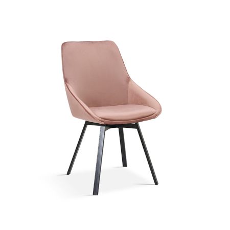 Stoel Eloise Roze Fluweel