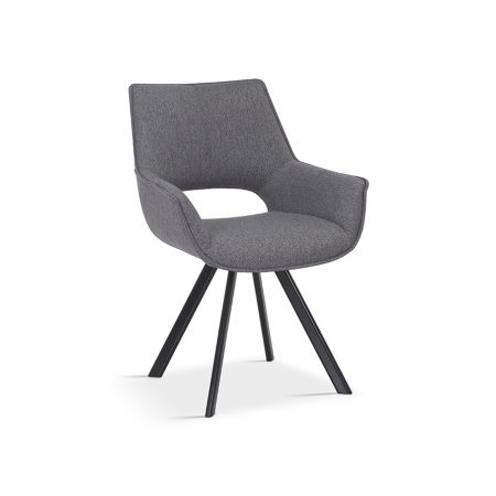 Stoel Zoë Grijs - Set van 2