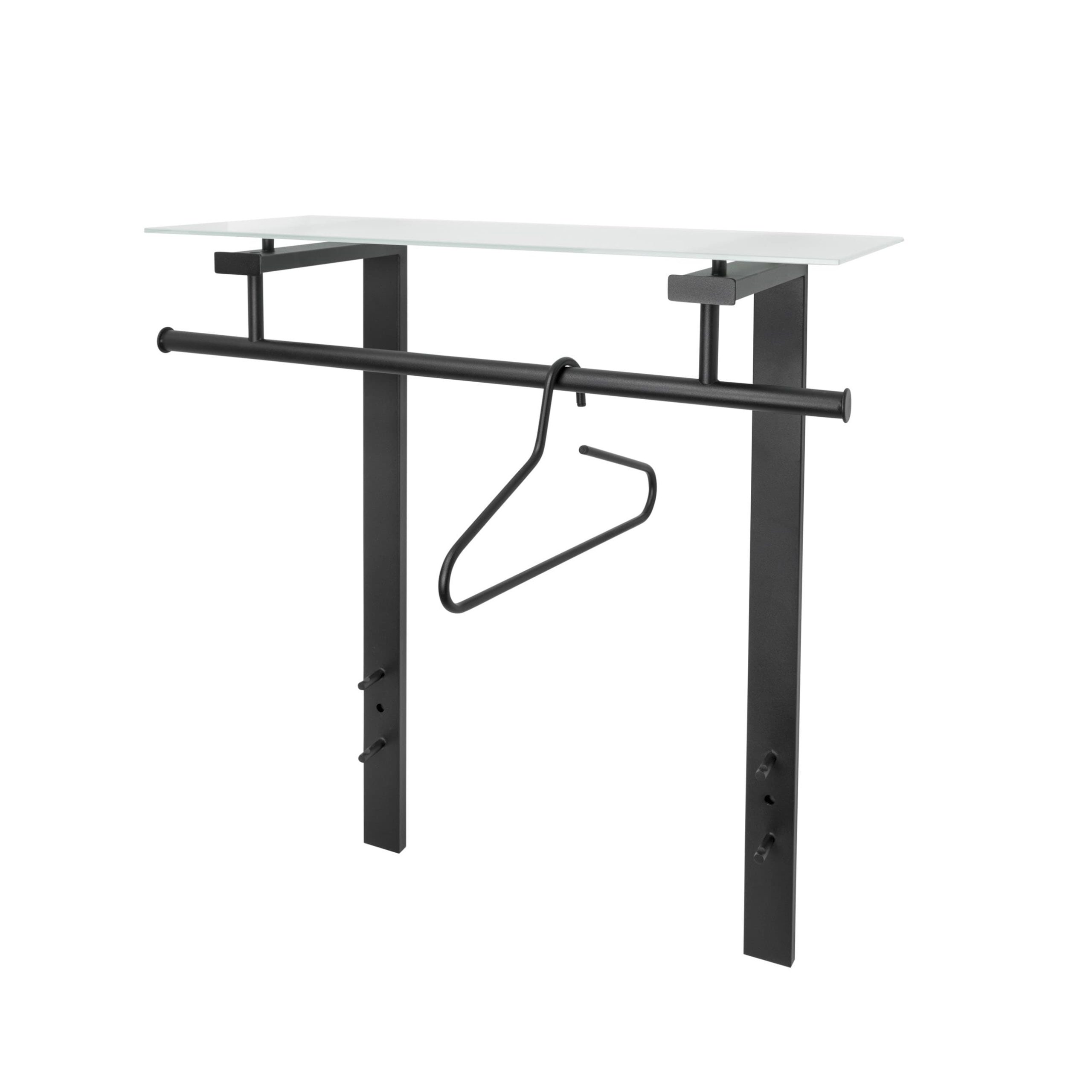 Wandkapstok Bavo Zwart