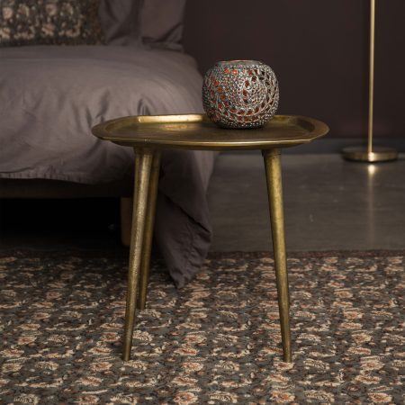 Dutchbone Bijzettafel 'Abbas' Brass, 45cm