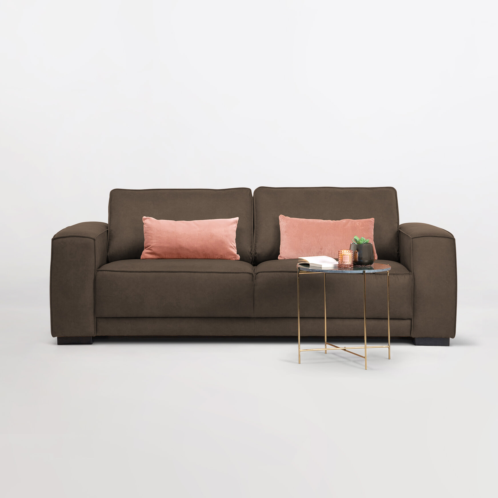 Sohome 4-zits Bank 'Stacie' kleur Taupe