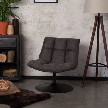 Dutchbone Fauteuil 'Bar', kleur Donkergrijs