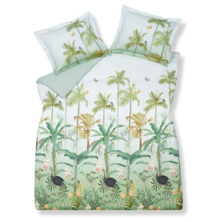 Beastly oil green dekbedovertrek, tweepersoons