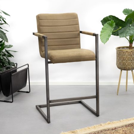 Tower Living Barkruk 'Rocca' (zithoogte 69cm), kleur groen