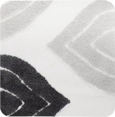 Bidetmat Grijs Paris 60X60cm