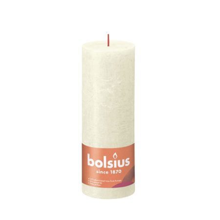 Bolsius kaars 190x68mm soft parel rustiek