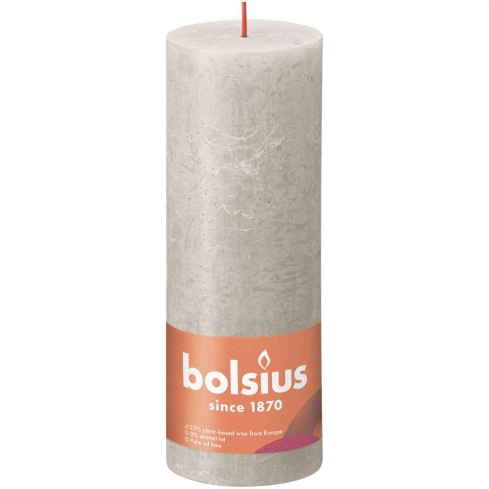 Bolsius Kaars 190X68mm Zand Grijs